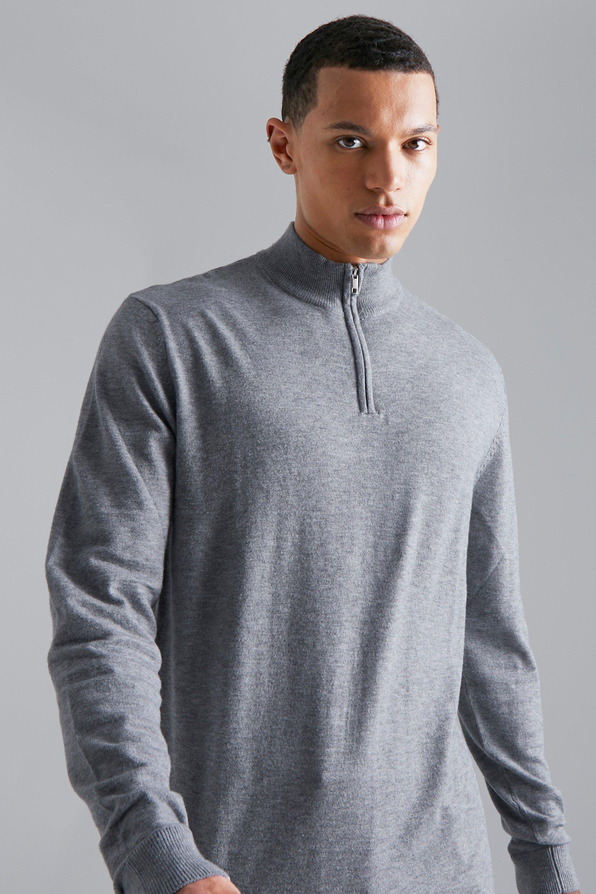 High neck half zip jumper sale